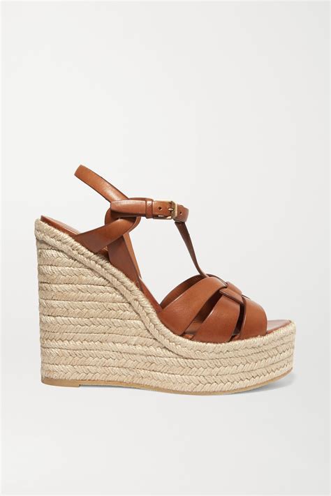 tribute ysl camel|Saint Laurent Tribute Espadrille Wedge (Women).